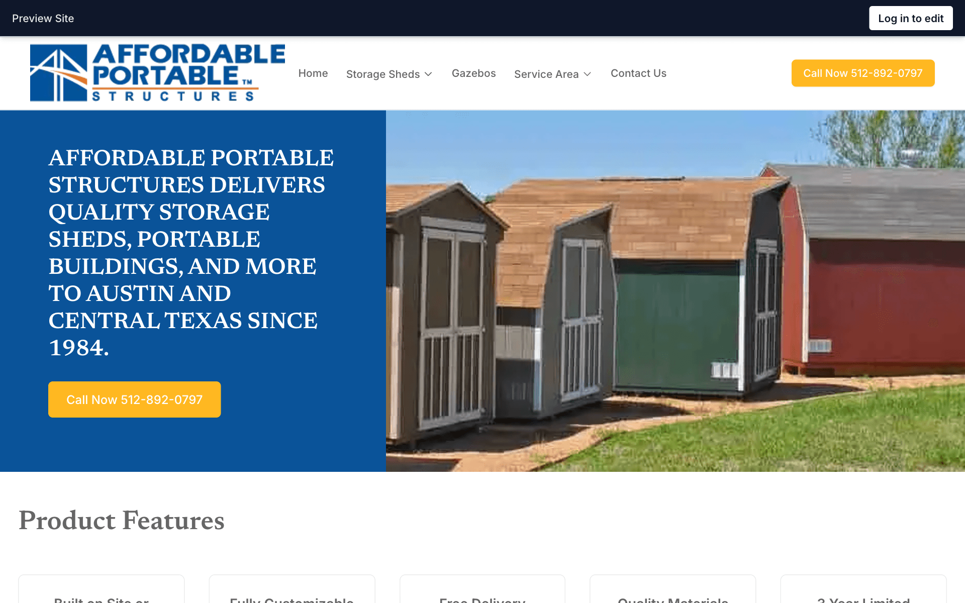 Affordable Portable website